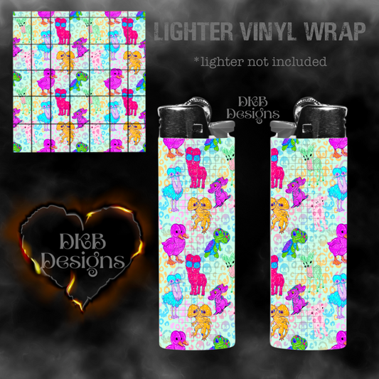 Vibrant Oddities lighter vinyl wrap