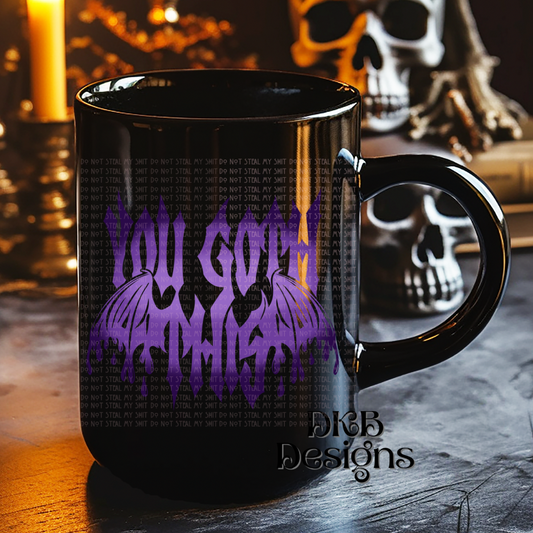 You goth this purple UV DTF