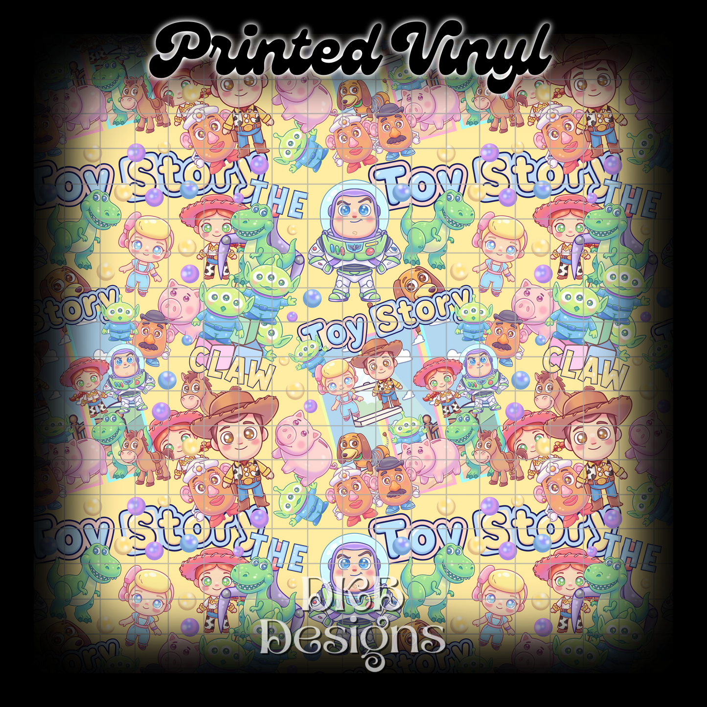 Toys Printed Vinyl (3 color ways)