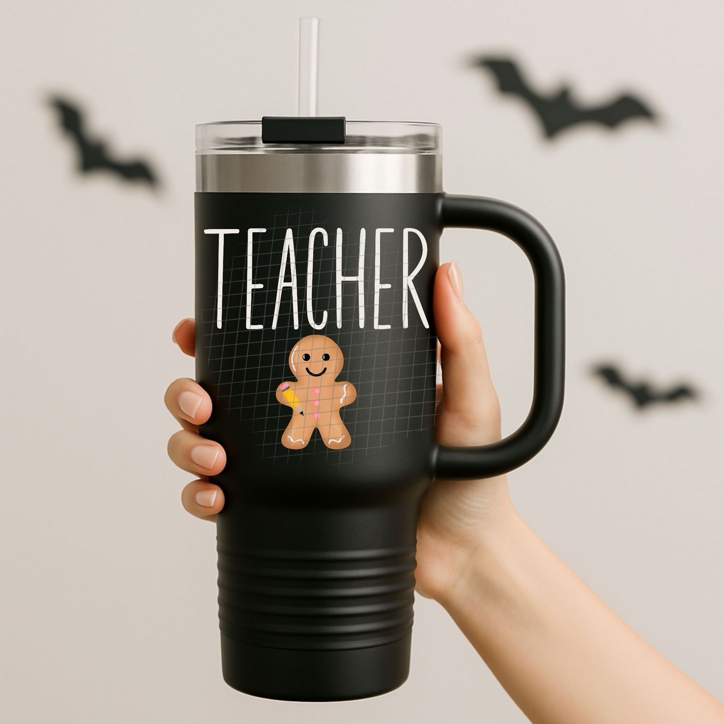 Teacher gingerbread UV DTF