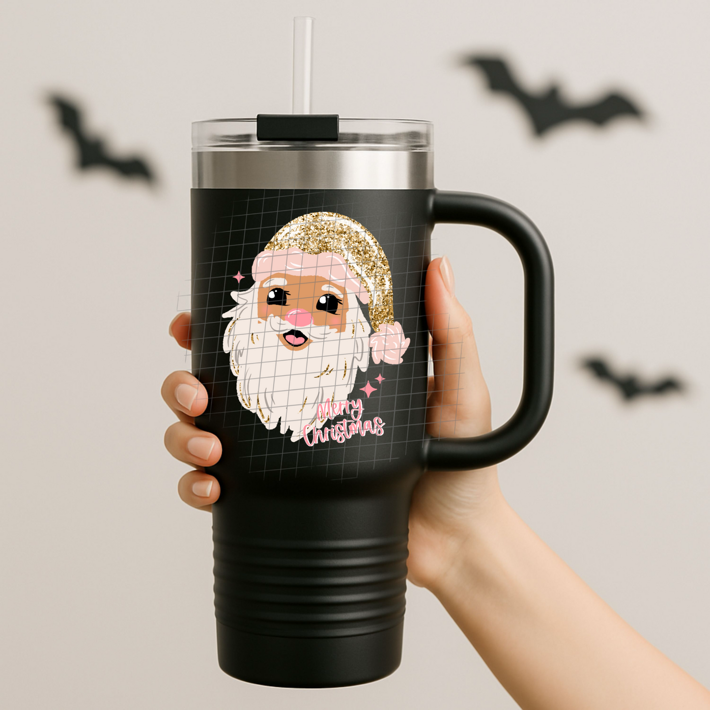 Glitter Santa UV DTF