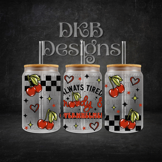 Moody 16oz glass can UV DTF