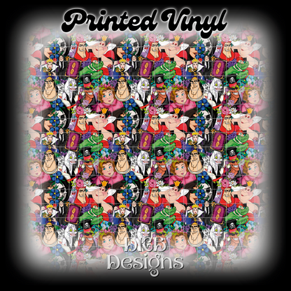 Villian collab mashup 1 Printed Vinyl