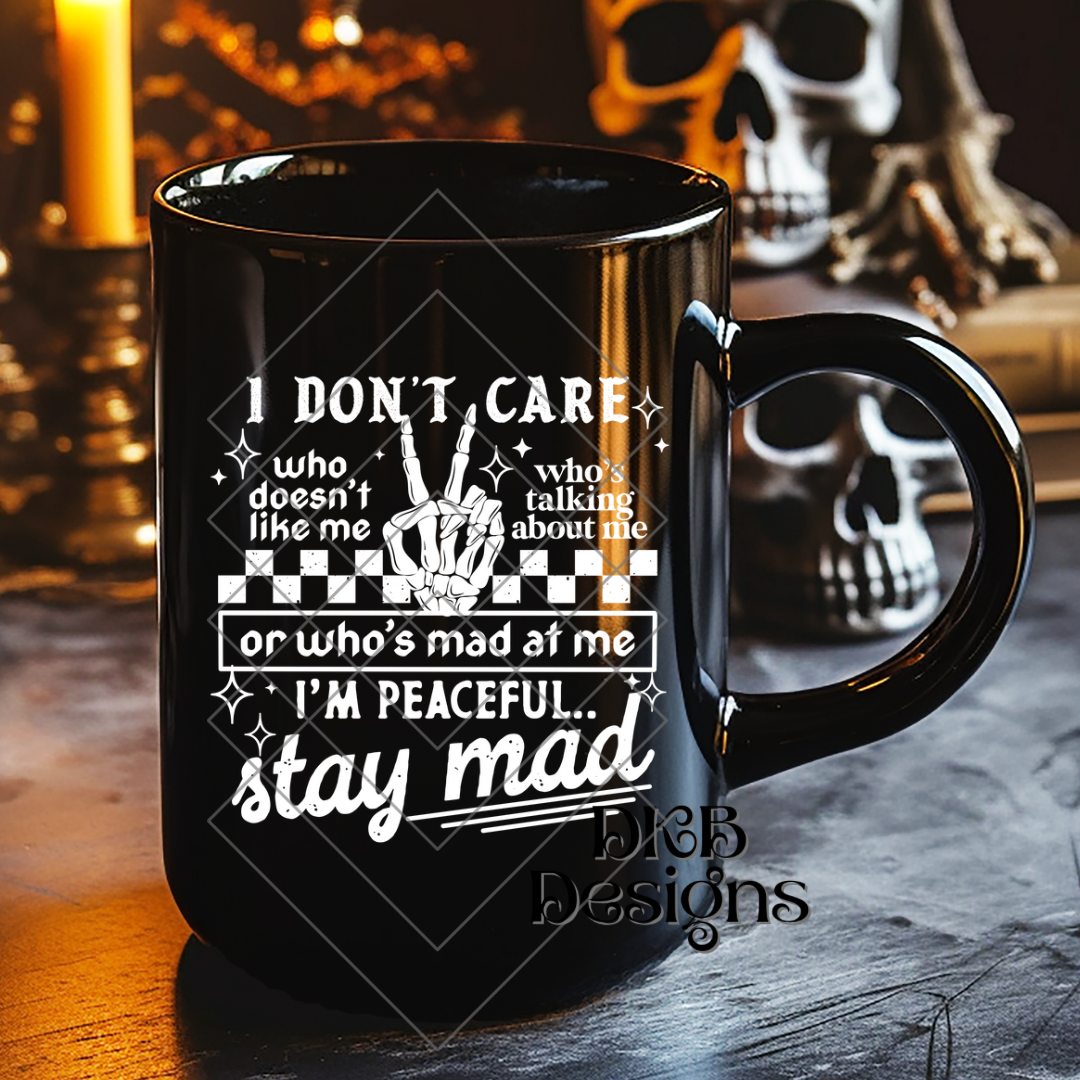 I dont care white UV DTF