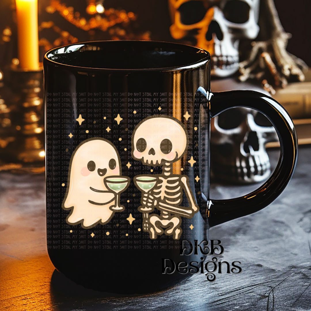 Ghost skellie UV DTF