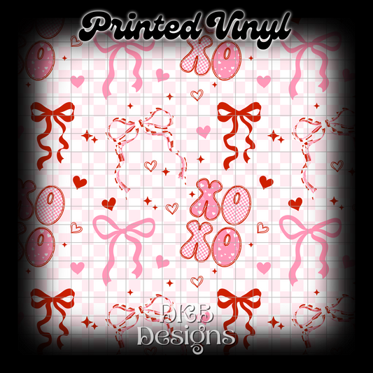 Xoxo bows Vinyl