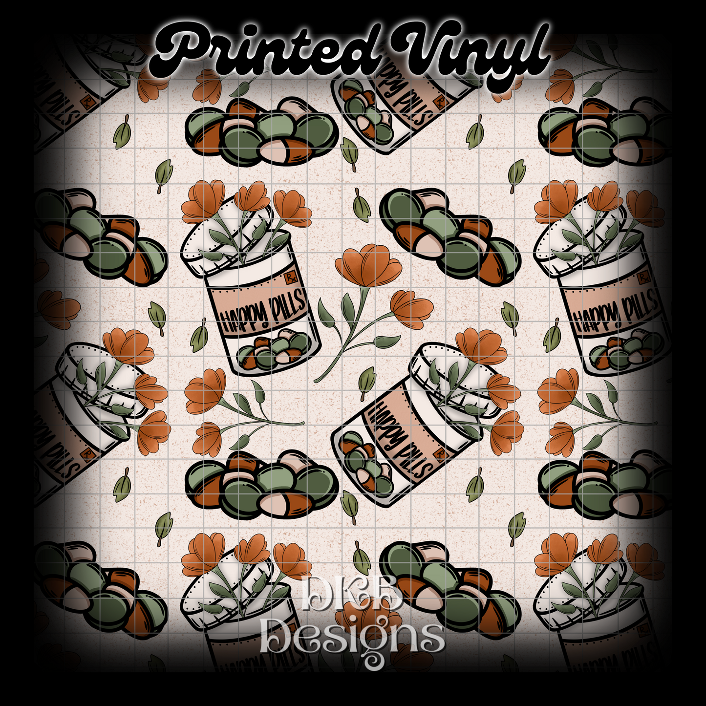 Happy pills Printed Vinyl