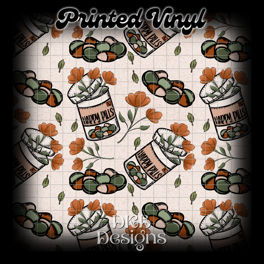 Happy pills Printed Vinyl