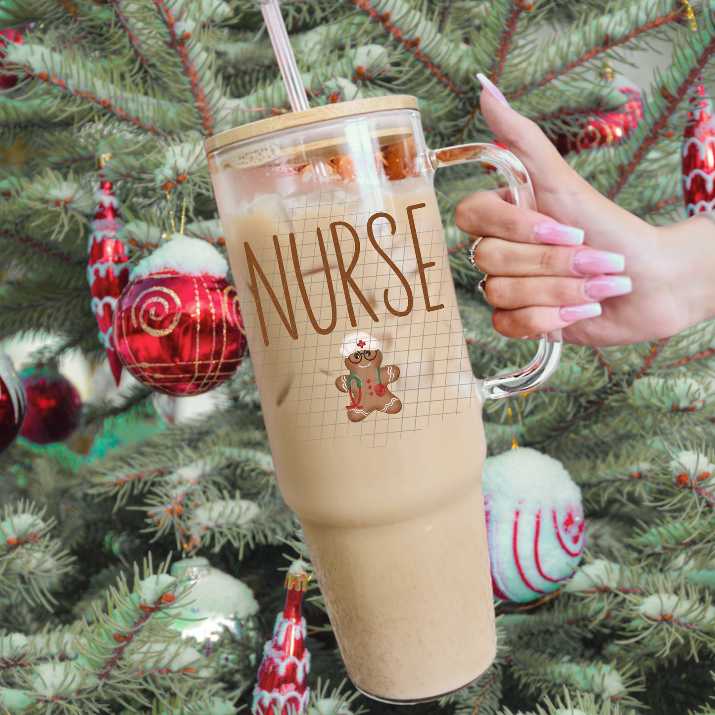 Nurse gingerbread UV DTF