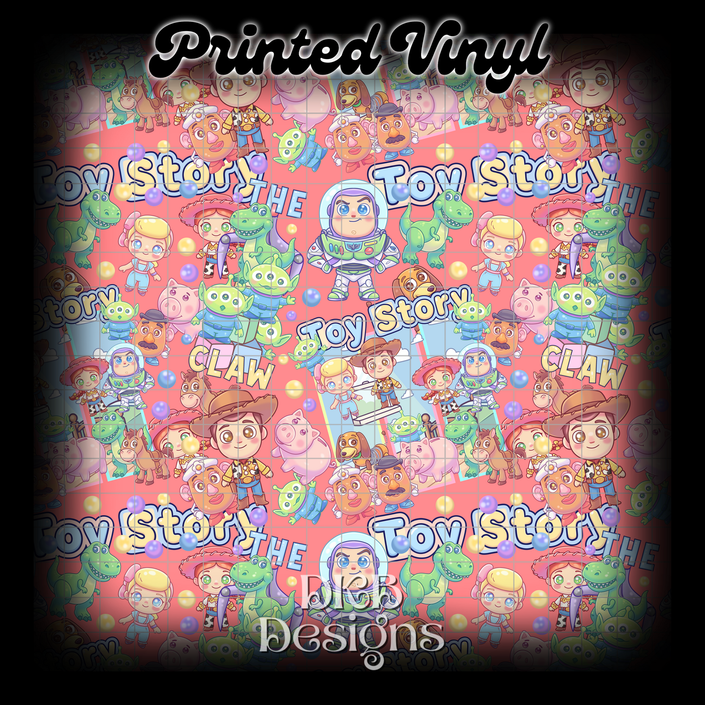 Toys Printed Vinyl (3 color ways)