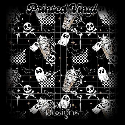 Skull ghost coffee Vinyl