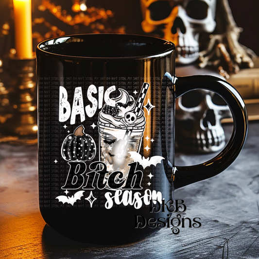 Basic bitch season white UV DTF