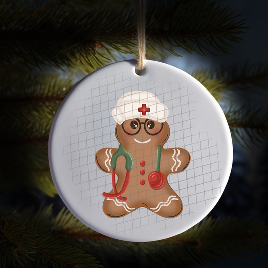 Nurse gingerbread UV DTF