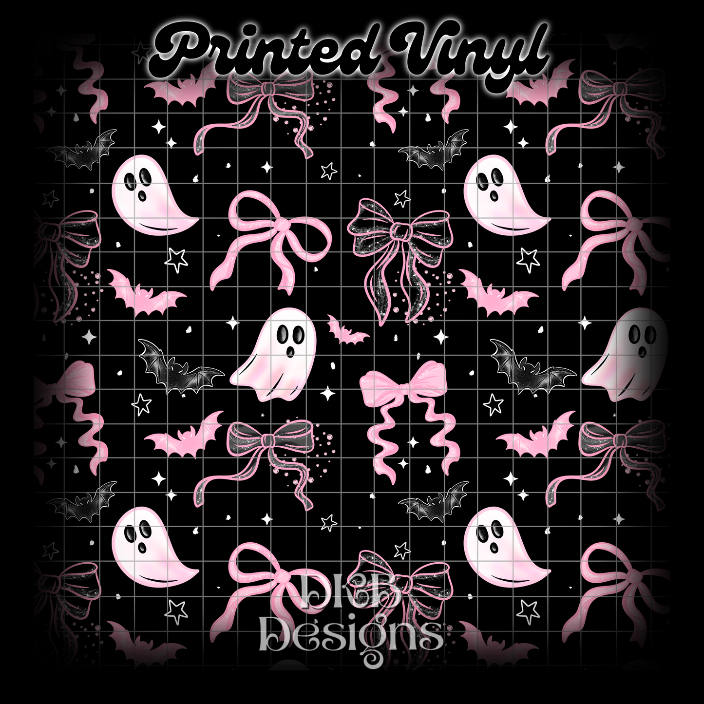 Pink bows ghosts Vinyl