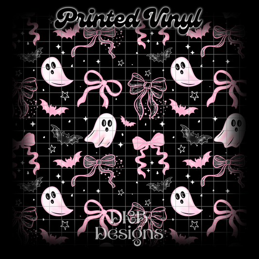 Pink bows ghosts Vinyl