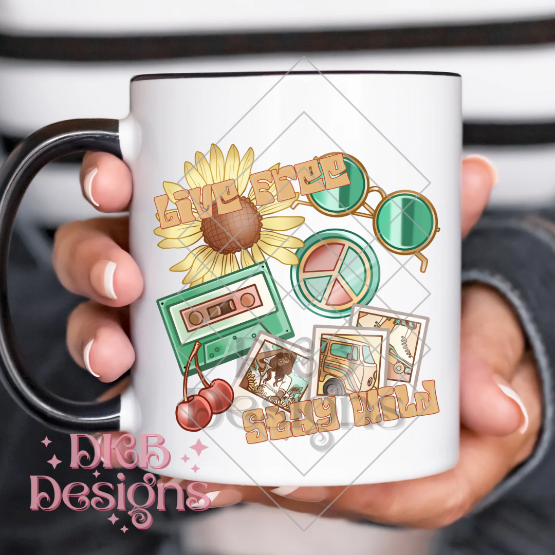 Live free stay wild 1 UV DTF