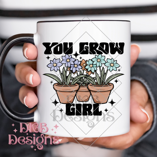 You grow girl stars UV DTF