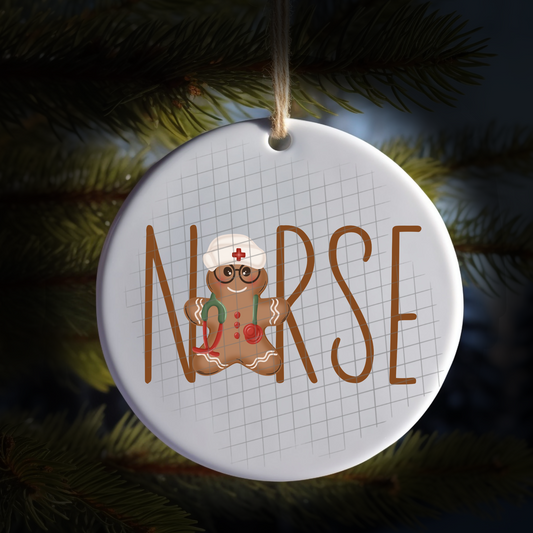 Nurse gingerbread UV DTF