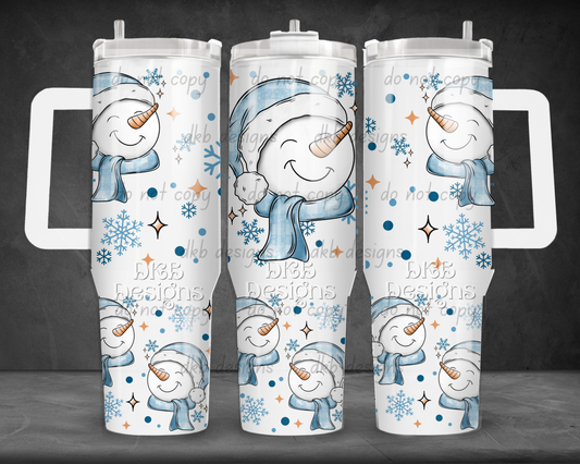 Snowman 40oz Tumbler UV DTF