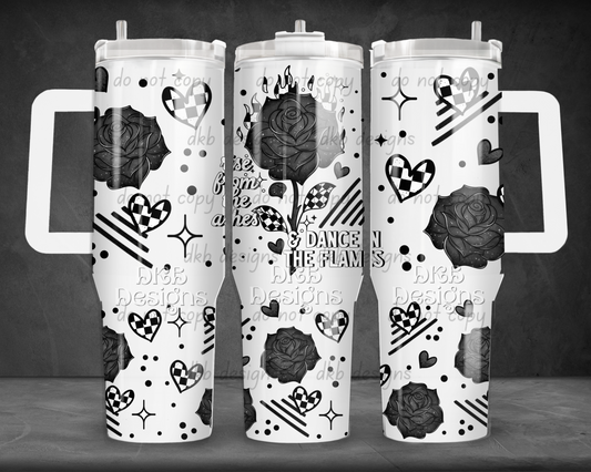 Rise from the ashes 40oz Tumbler UV DTF