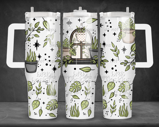 Plants shelf 40oz Tumbler UV DTF