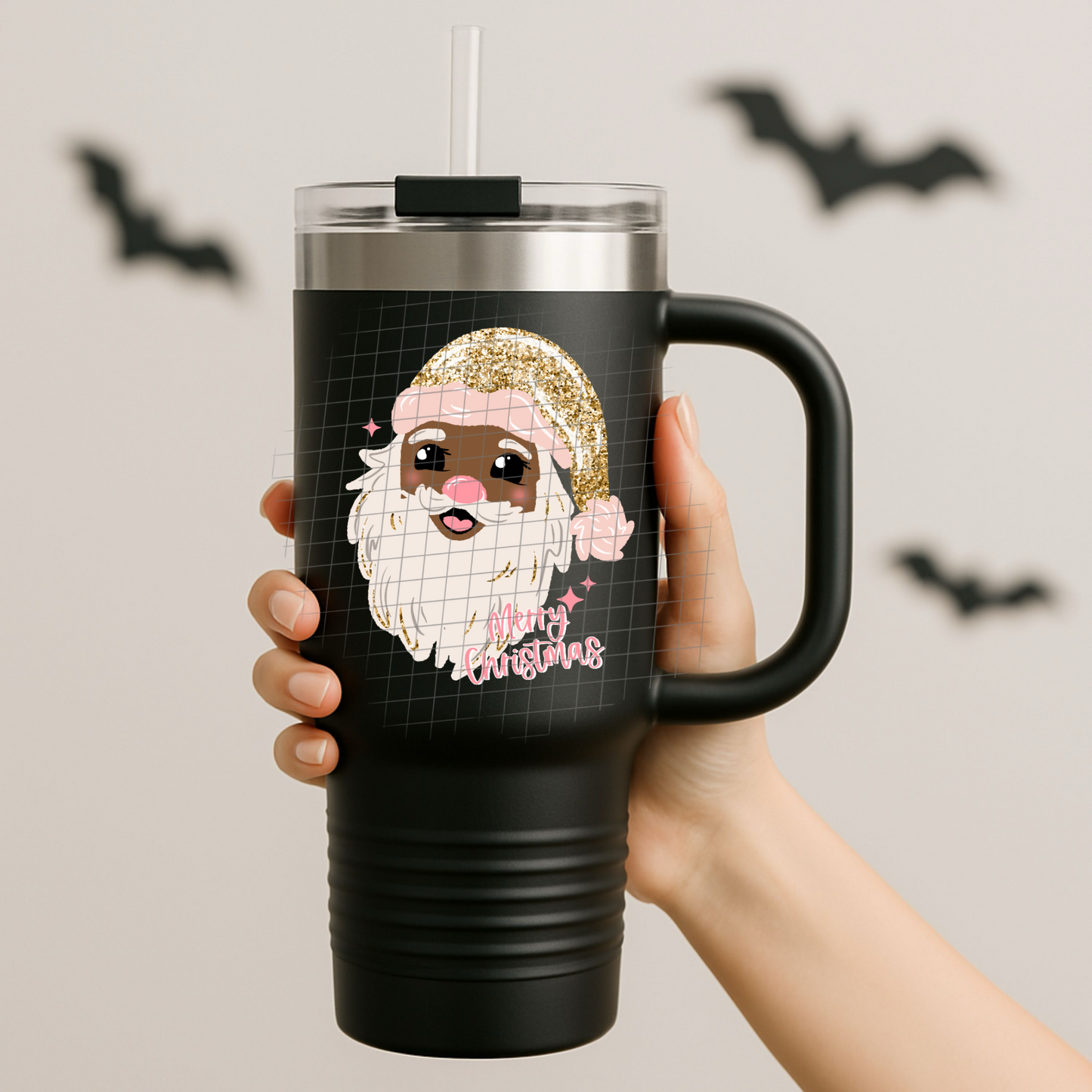 Glitter Santa UV DTF