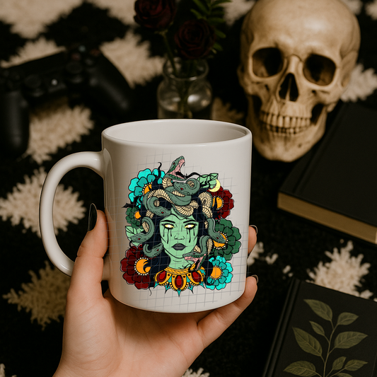 Medusa floral UV DTF