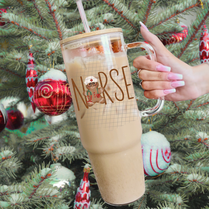 Nurse gingerbread UV DTF