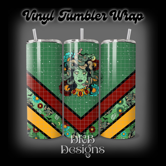 Medusa vinyl tumbler wrap