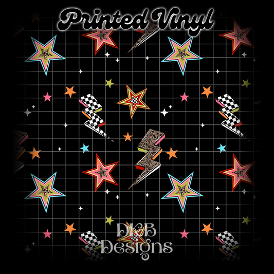 Stars and bolts Vinyl