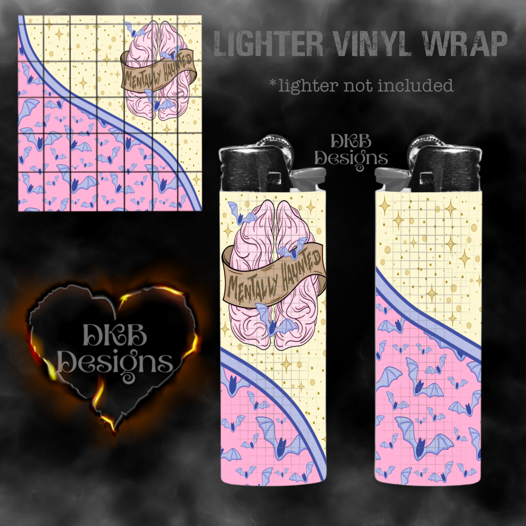 Mentally haunted lighter vinyl wrap