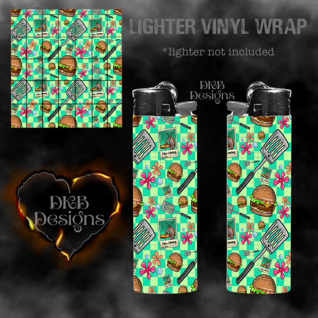 Fine dining lighter vinyl wrap
