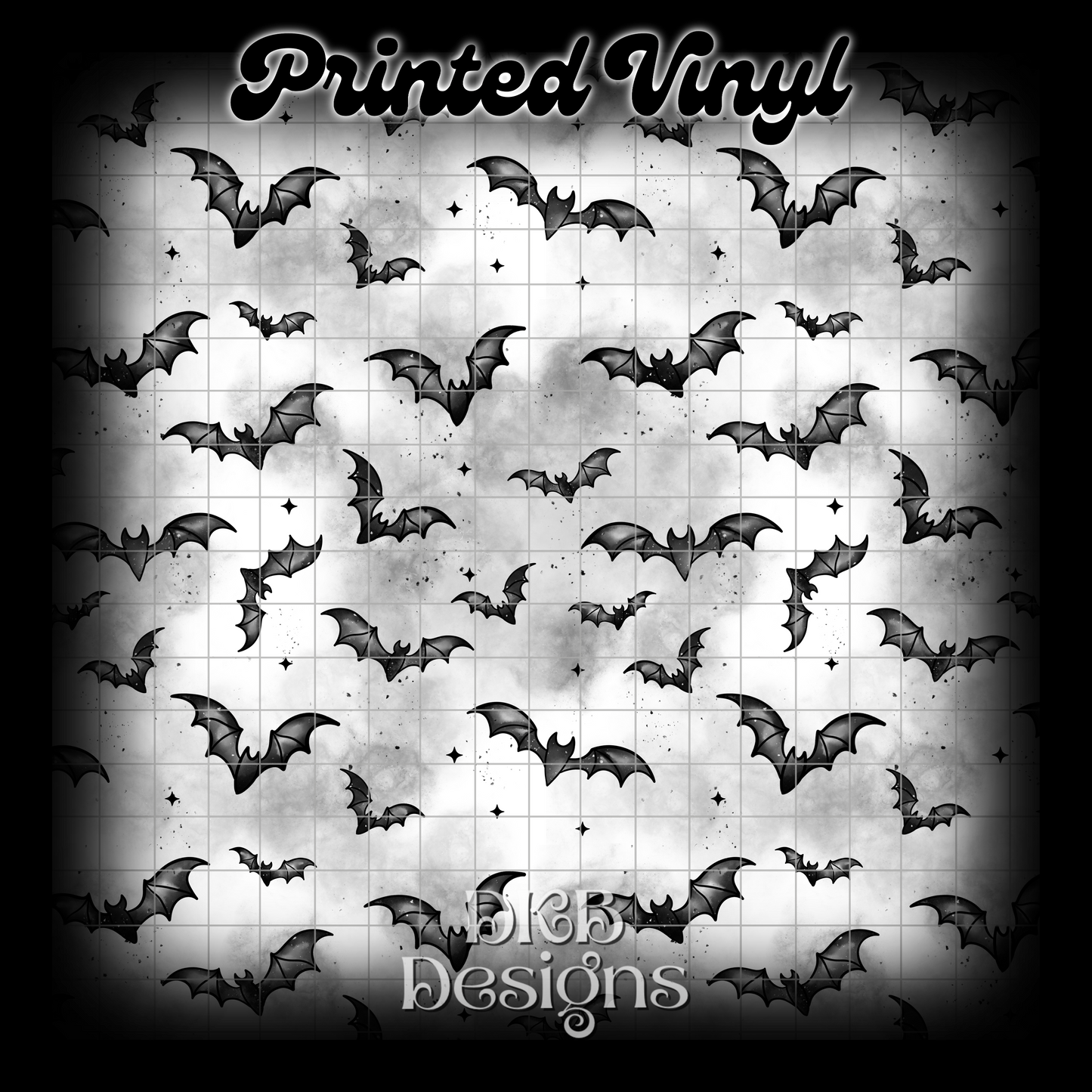 Bats white background Vinyl