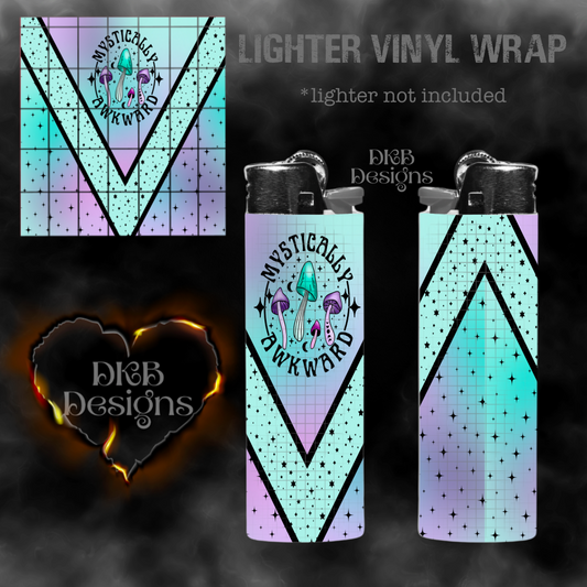 Mystically awkward vinyl lighter wrap