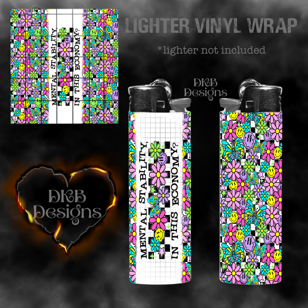 Mental stability vinyl lighter wrap