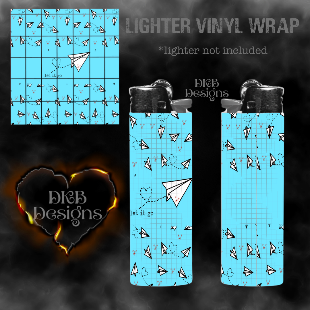 Paper planes let it go vinyl lighter wrap