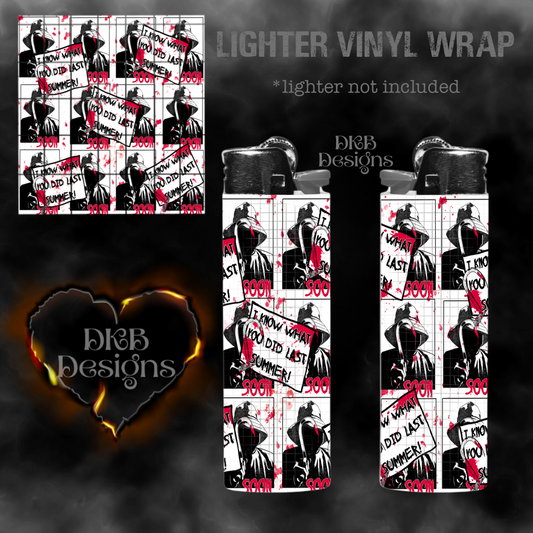 I know what you did vinyl lighter wrap