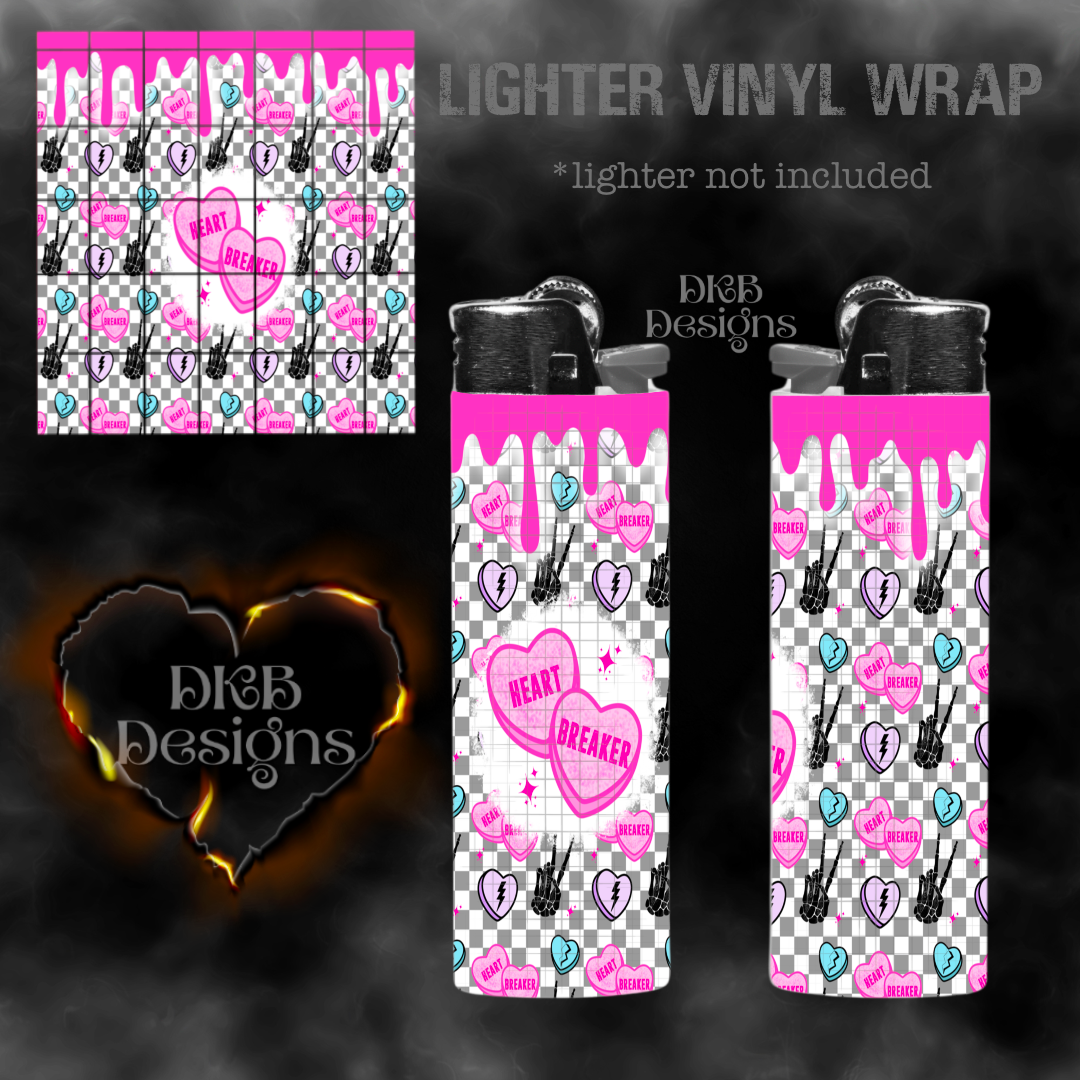 Heartbeaker vinyl lighter wrap
