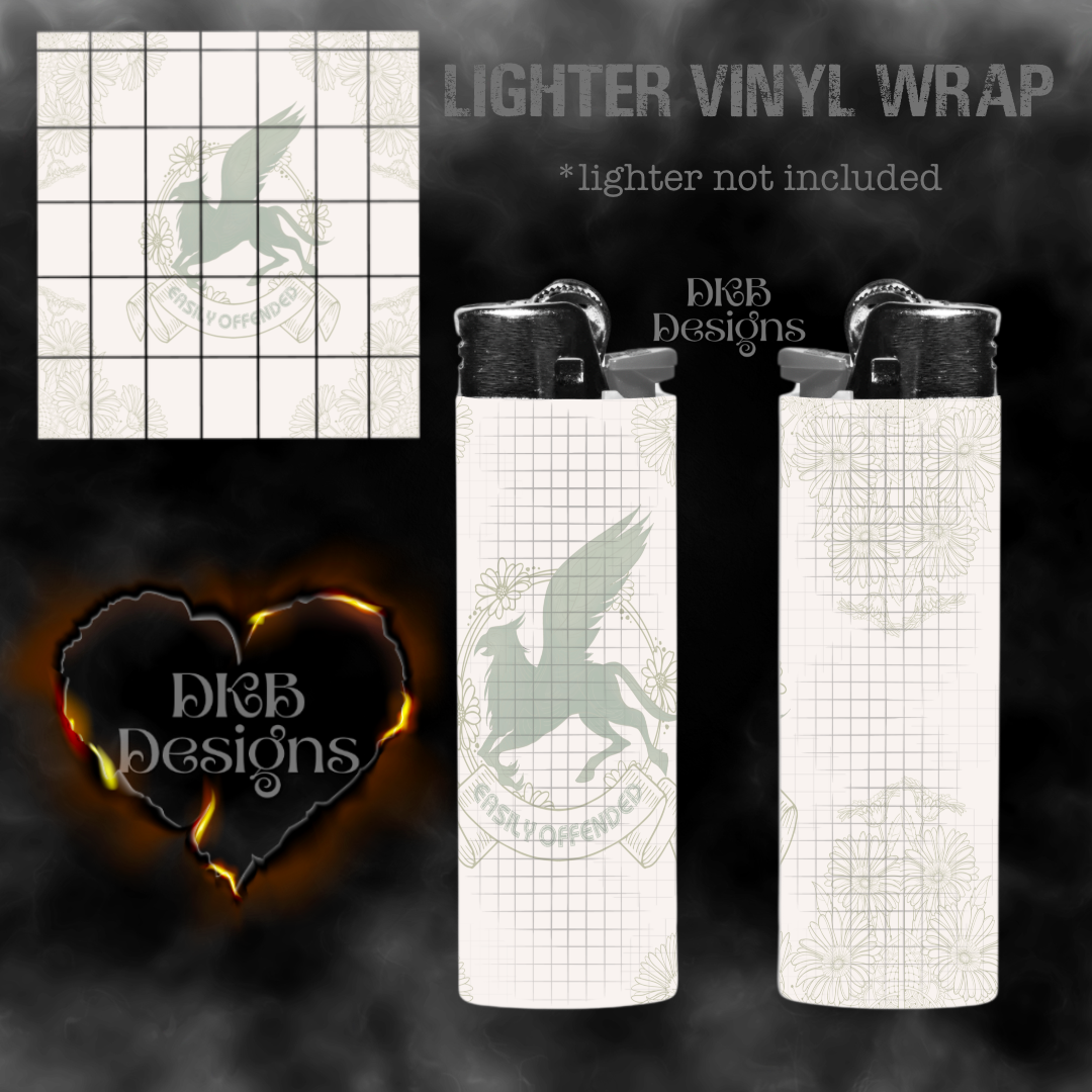 Easily offended vinyl lighter wrap