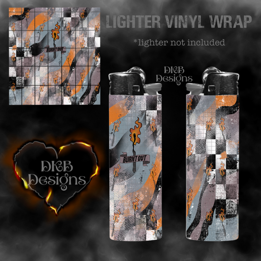 Burnt out vinyl lighter wrap