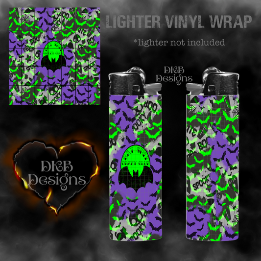 Bat shit crazy club vinyl lighter wrap