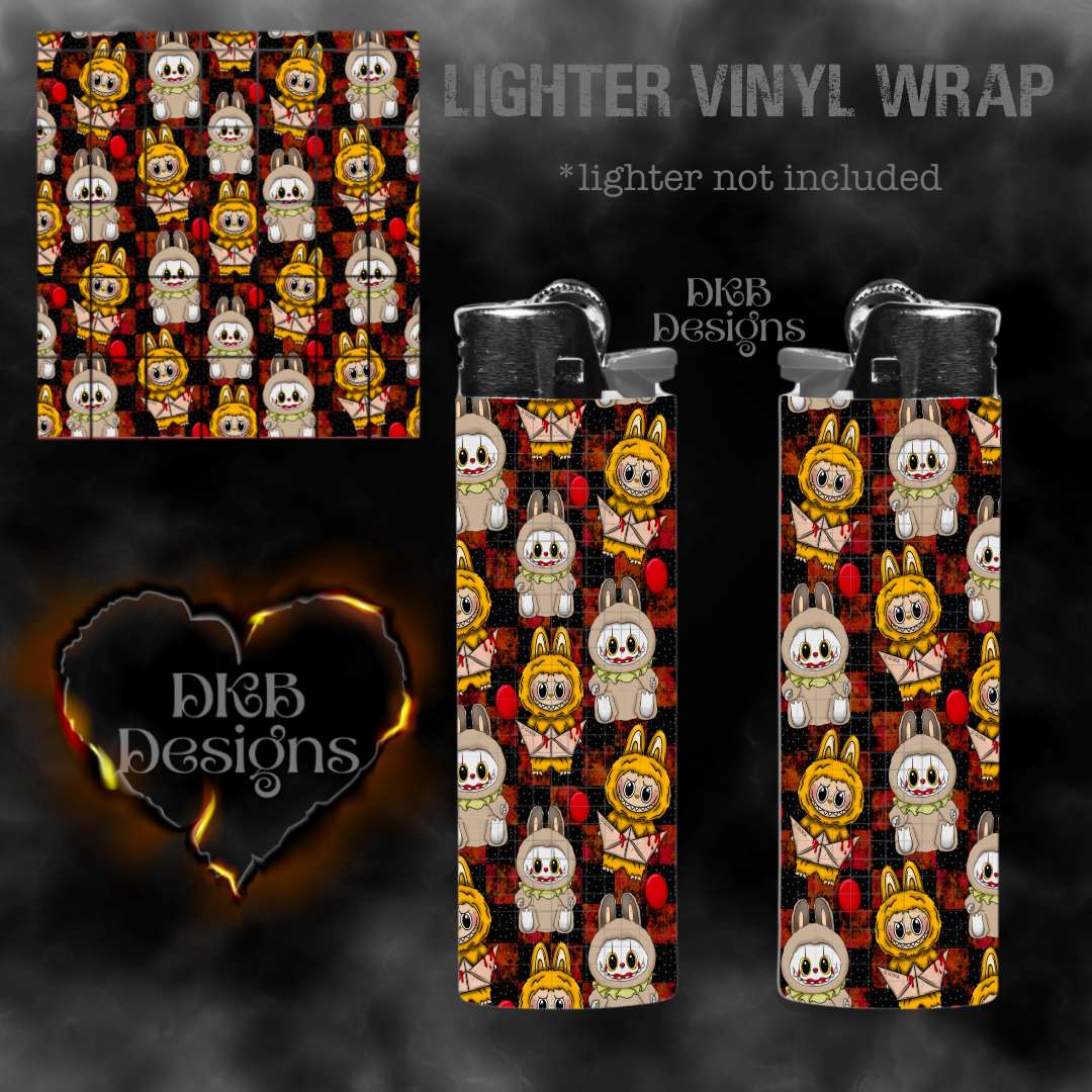 Monsters clown lighter vinyl wrap