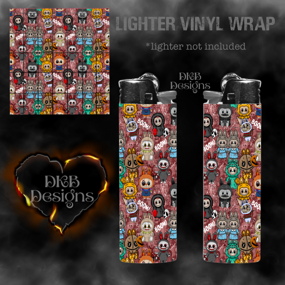 Monsters mashup lighter vinyl wrap