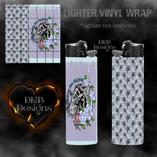 For sport Tiger lighter vinyl wrap