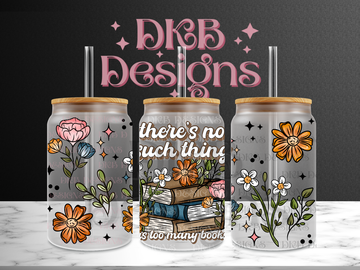 No such thing 16oz glass can UV DTF