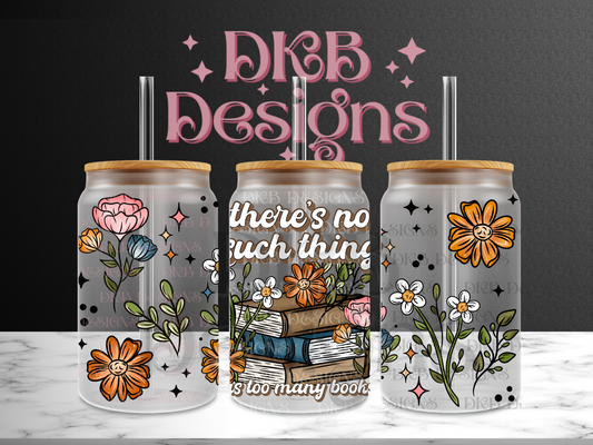 No such thing 16oz glass can UV DTF