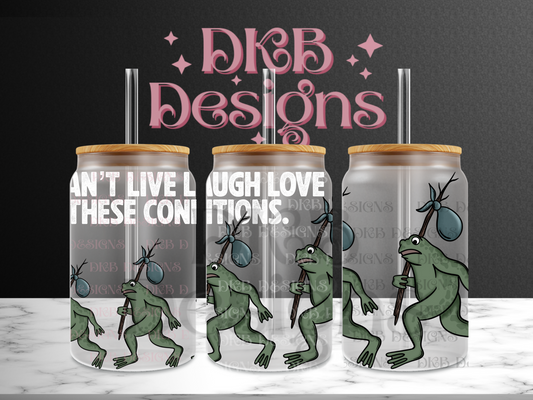 In these conditions 16oz glass can UV DTF