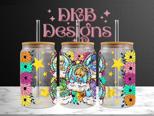 Brite friends 16oz glass can UV DTF