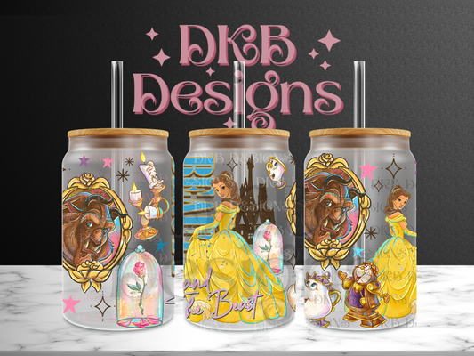 B&TB 16oz glass can UV DTF