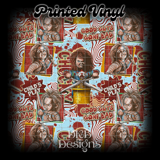 Good guy blue Printed Vinyl